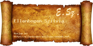 Ellenbogen Szilvia névjegykártya